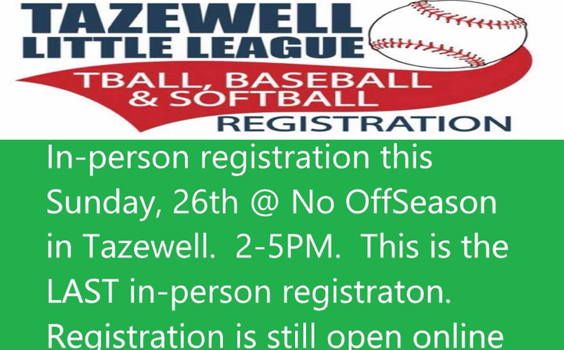 Registration Updates: